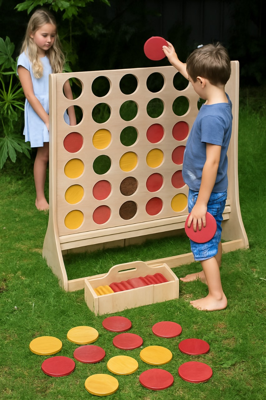 لعبة كونكت فور خشبية